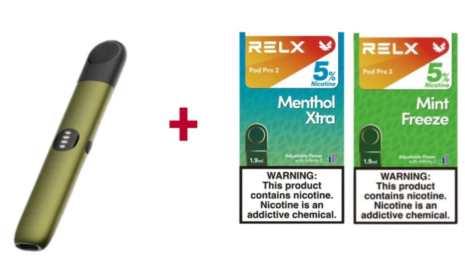 RELX Infinity 2 Strong Throat Hit Kit